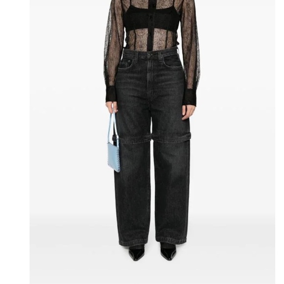 Agolde Risha convertible straight-leg jeans 28 - Picture 1 of 10